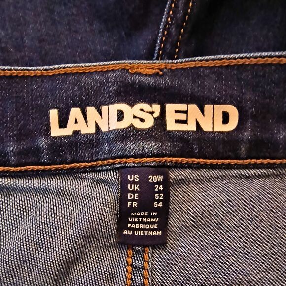 Lands End Jeans Women’s 20W Blue Capri Stretch Denim 38x24 - Picture 4 of 5
